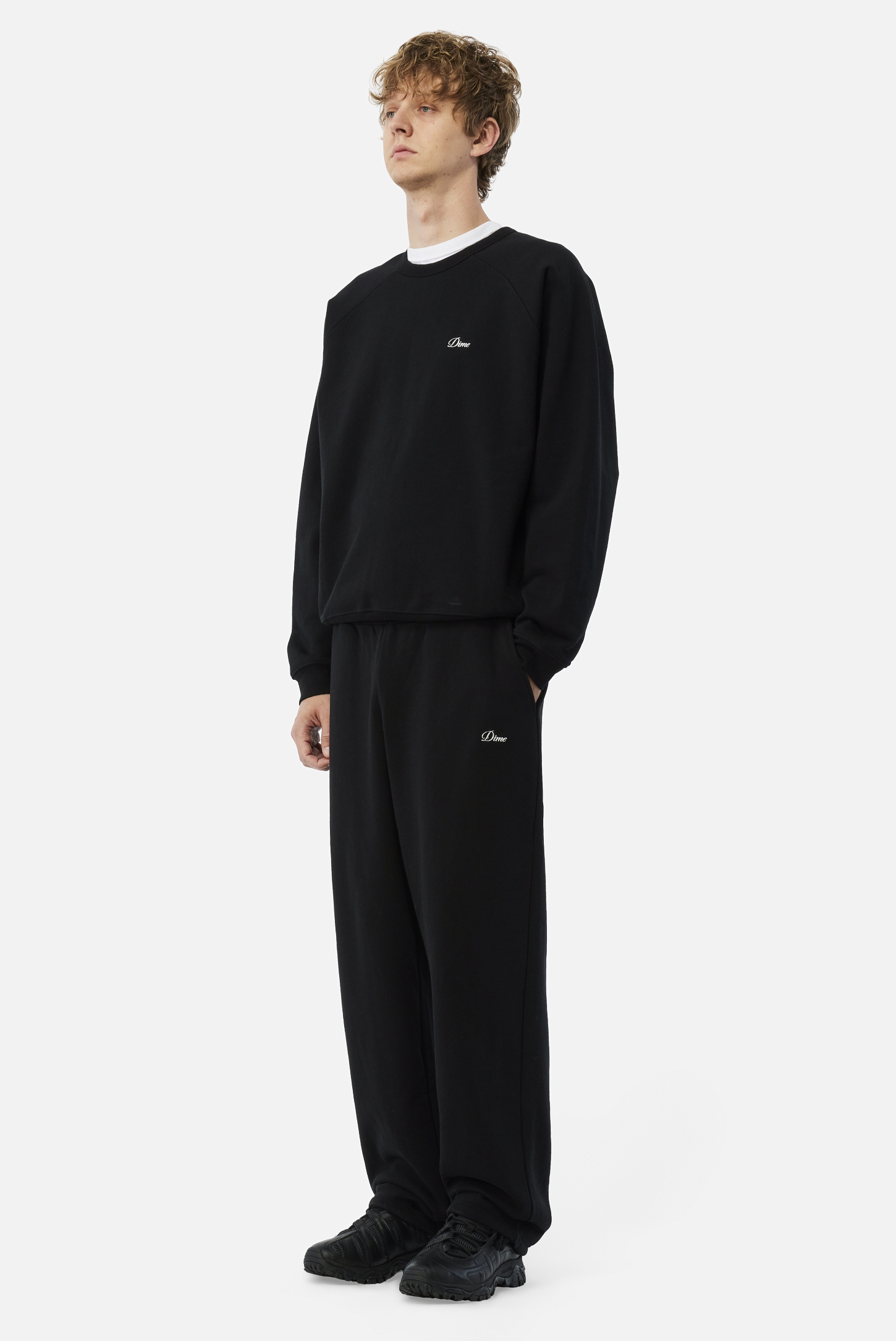 Cursive Small Logo Crewneck
