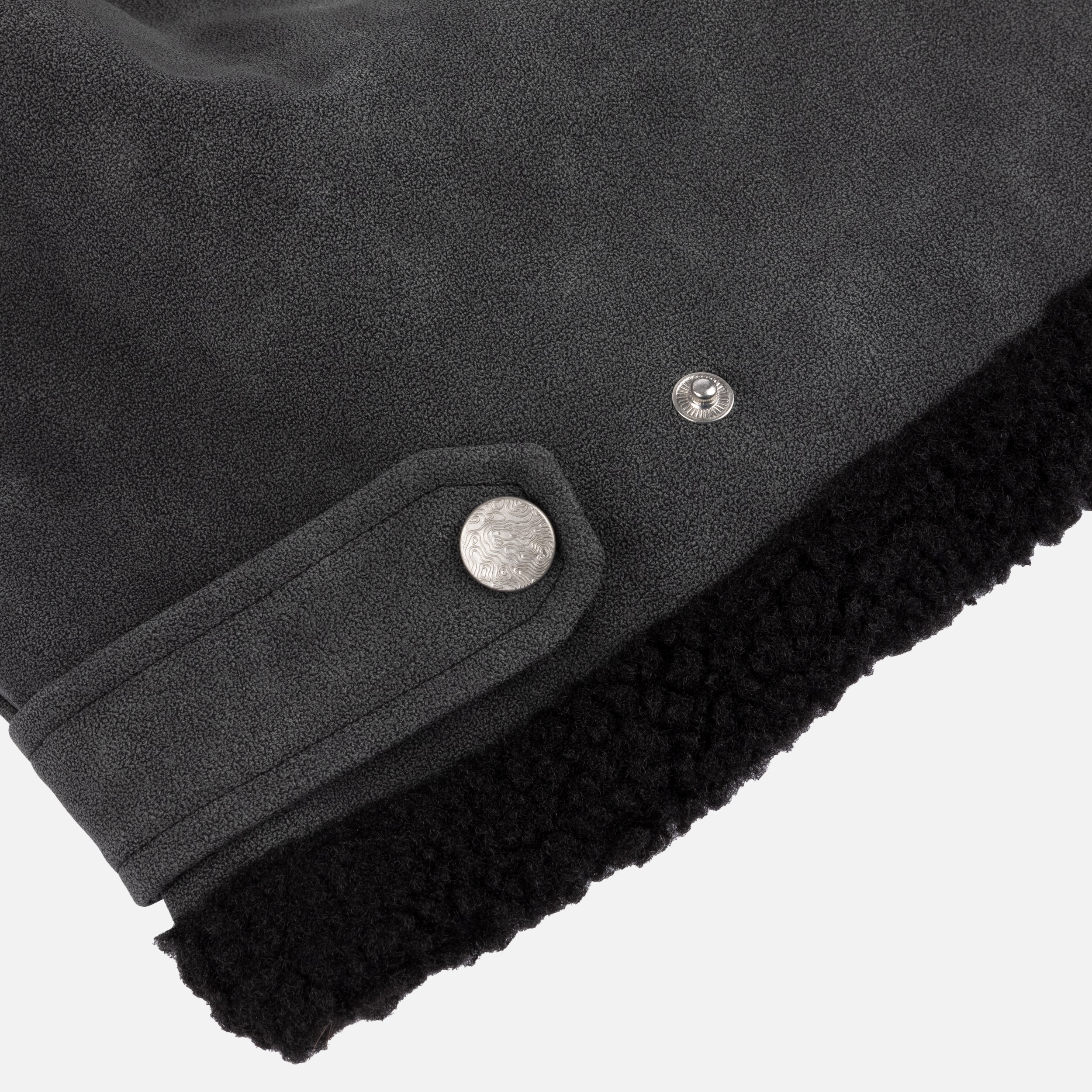 Faux Suede Varsity Jacket