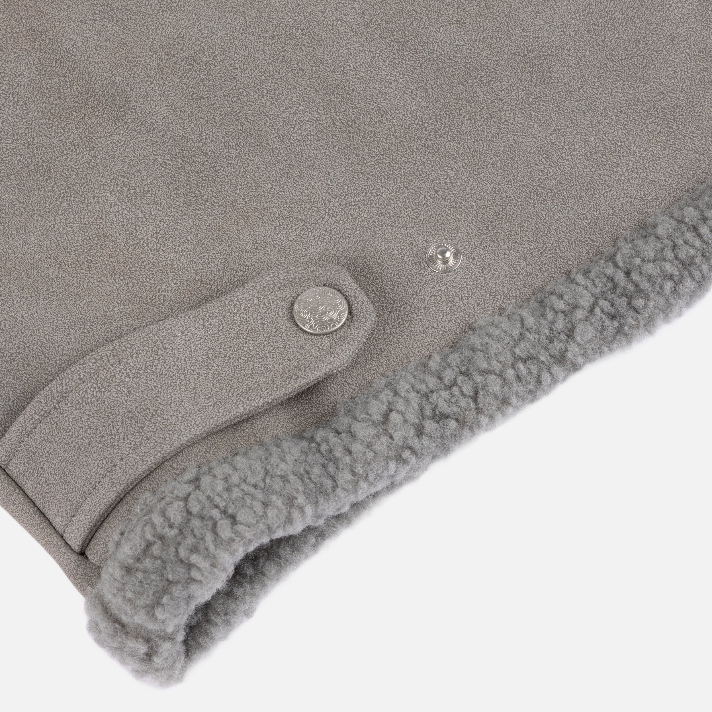 Faux Suede Varsity Jacket