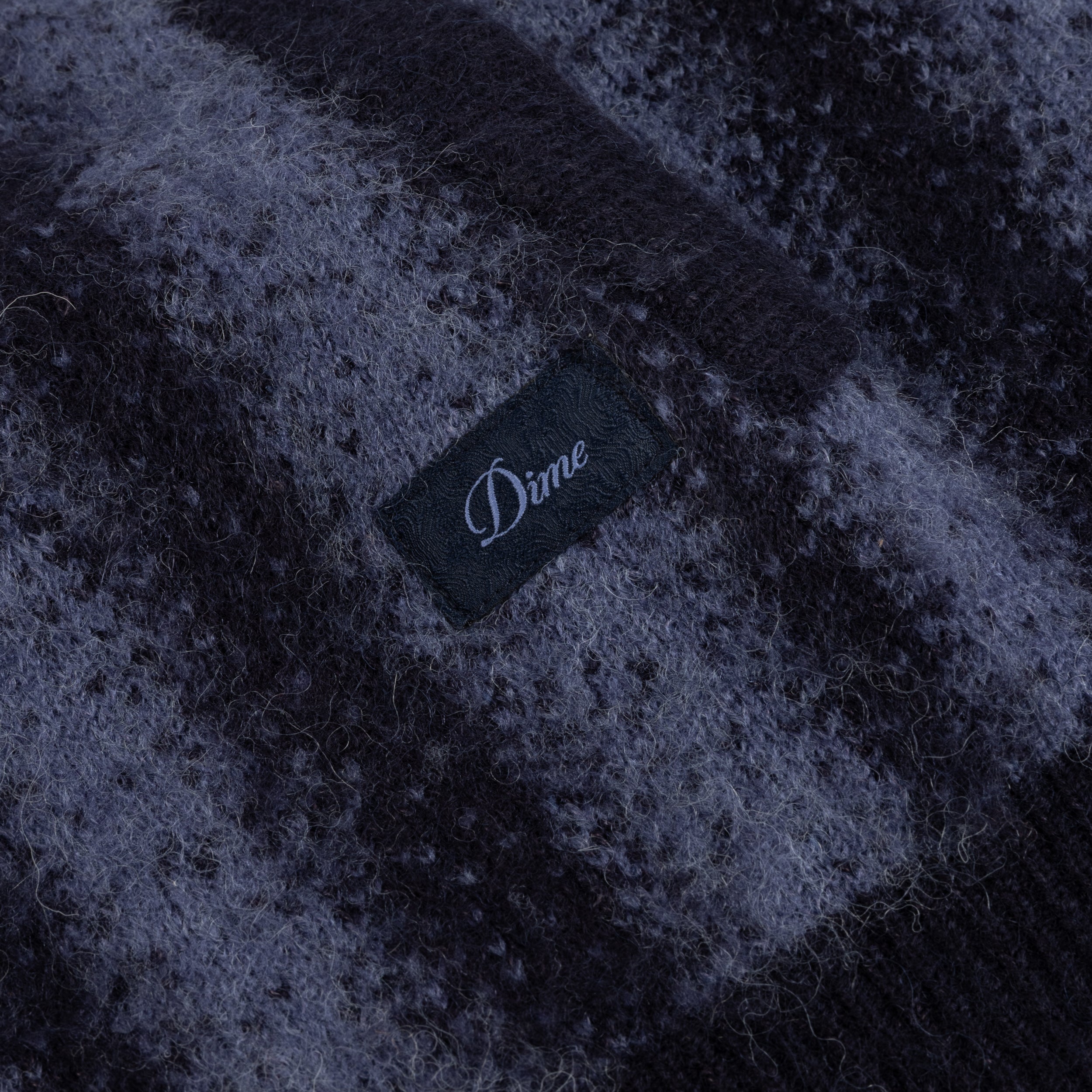 Mohair Striped Zip Hoodie