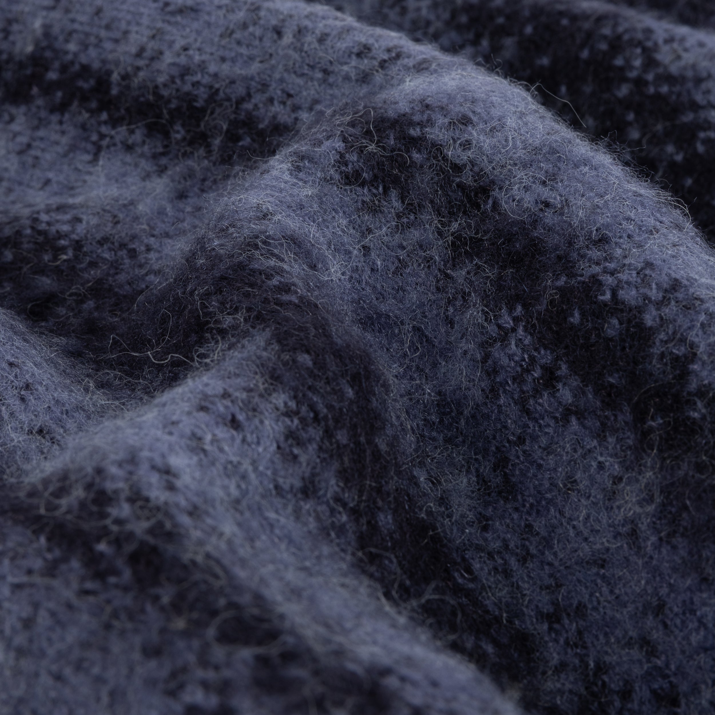 Mohair Striped Zip Hoodie