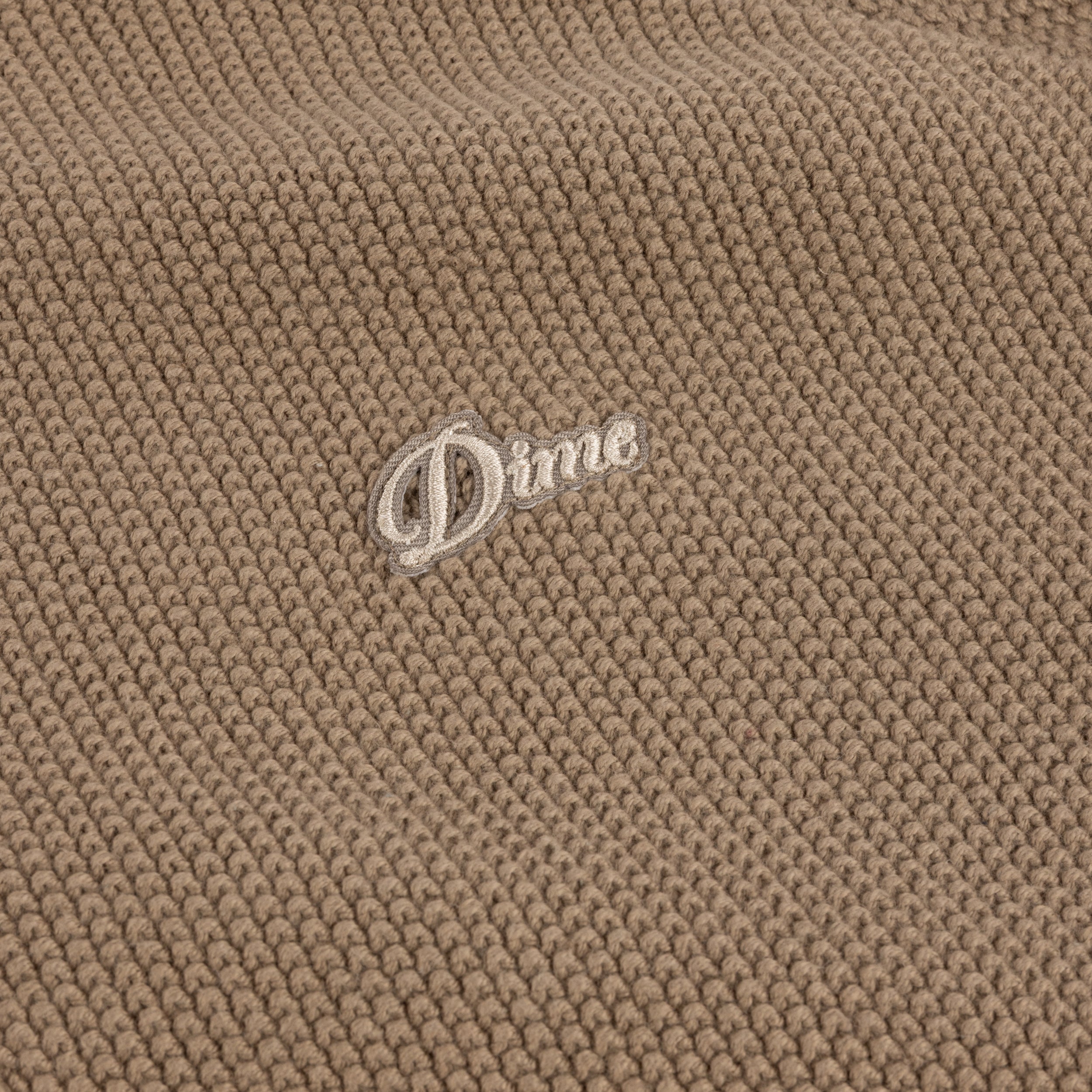 Knitted Pique Zip Sweater