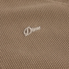 Knitted Pique Zip Sweater