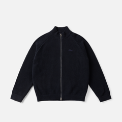 Knitted Pique Zip Sweater
