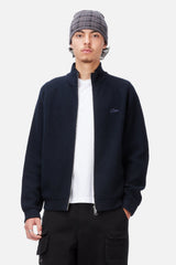 Knitted Pique Zip Sweater