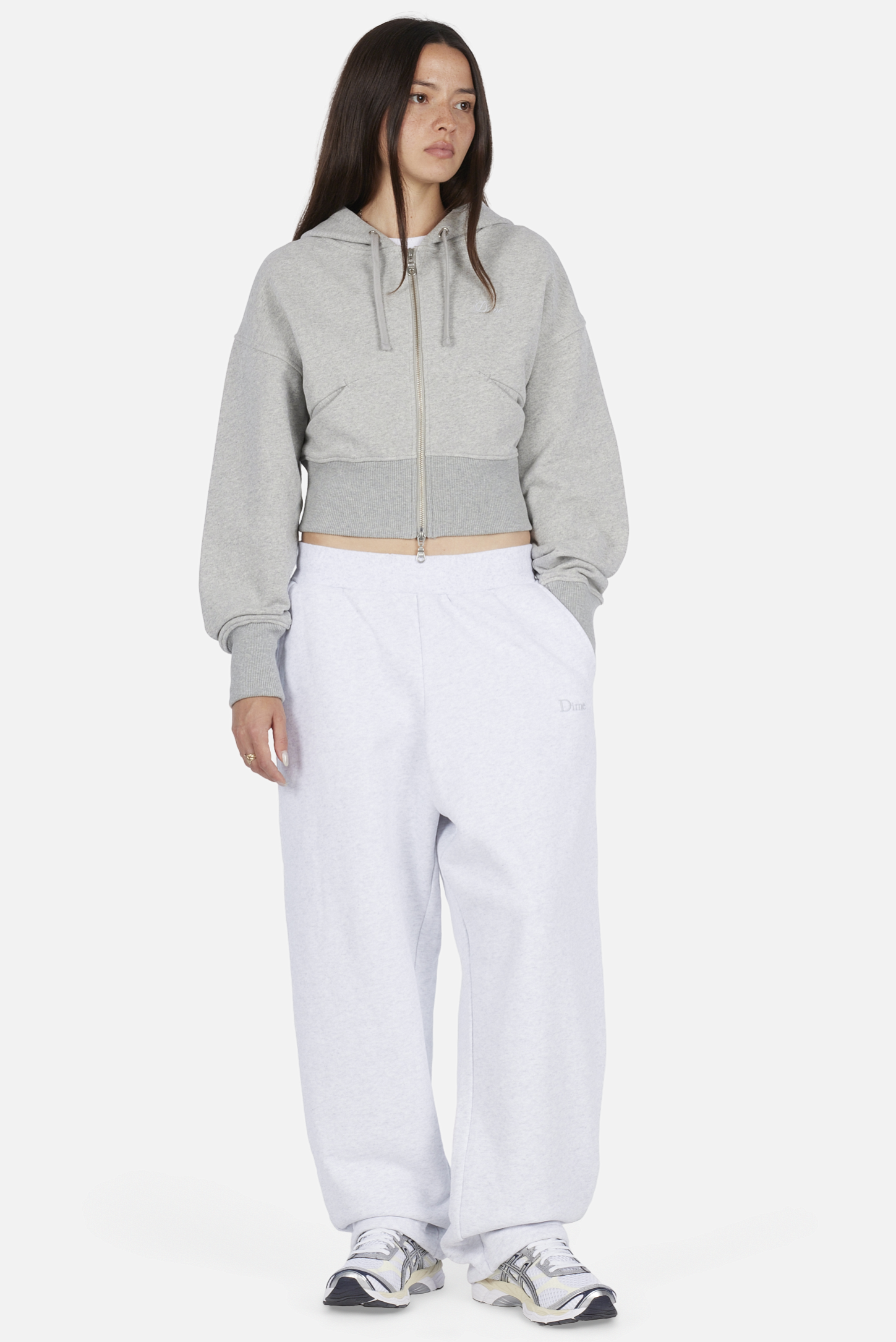 Cropped Zip Hoodie